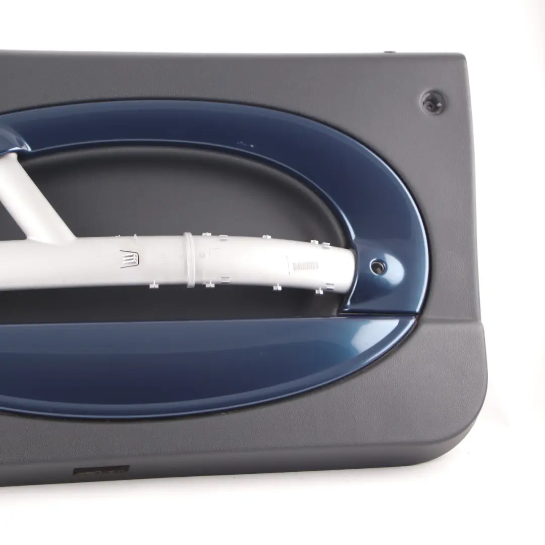 Door Card Trim Mini R50 R52 R53 Front Right O/S Side Panther Black Space Blue to with Part number 7141310 Door Card Trim Mini R50 R52 R53 Front Right O/S Side Panther Black Space Blue - SKU 7141310 - Part number 7141310