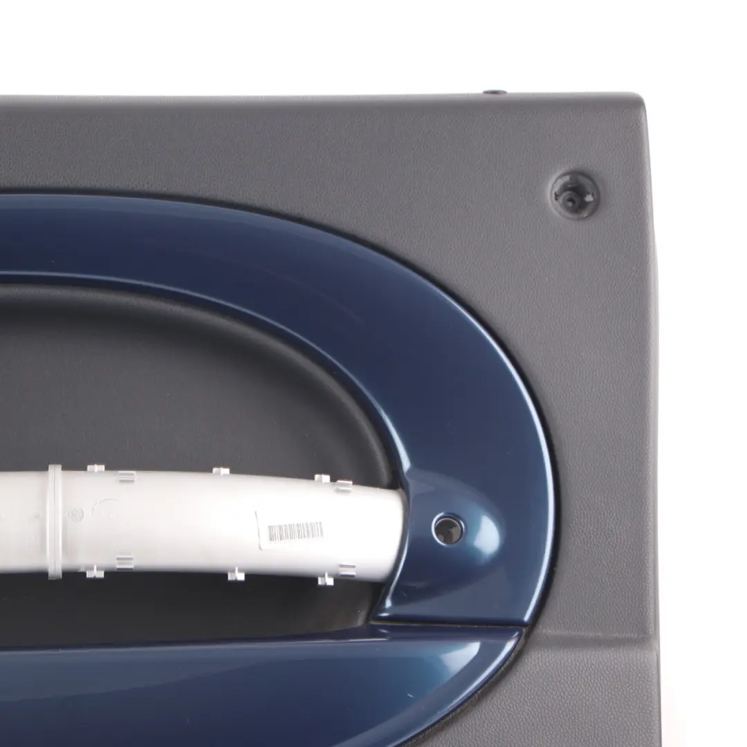 Door Card Trim Mini R50 R52 R53 Front Right O/S Side Panther Black Space Blue to with Part number 7141310 Door Card Trim Mini R50 R52 R53 Front Right O/S Side Panther Black Space Blue - SKU 7141310 - Part number 7141310