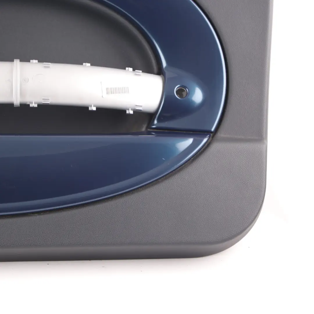 Door Card Trim Mini R50 R52 R53 Front Right O/S Side Panther Black Space Blue to with Part number 7141310 Door Card Trim Mini R50 R52 R53 Front Right O/S Side Panther Black Space Blue - SKU 7141310 - Part number 7141310