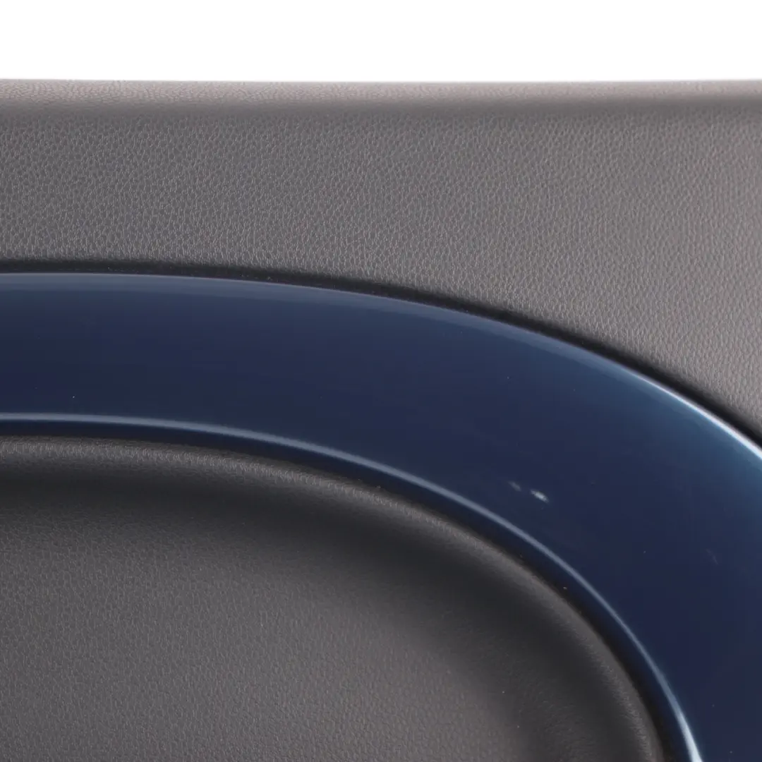 Door Card Trim Mini R50 R52 R53 Front Right O/S Side Panther Black Space Blue to with Part number 7141310 Door Card Trim Mini R50 R52 R53 Front Right O/S Side Panther Black Space Blue - SKU 7141310 - Part number 7141310