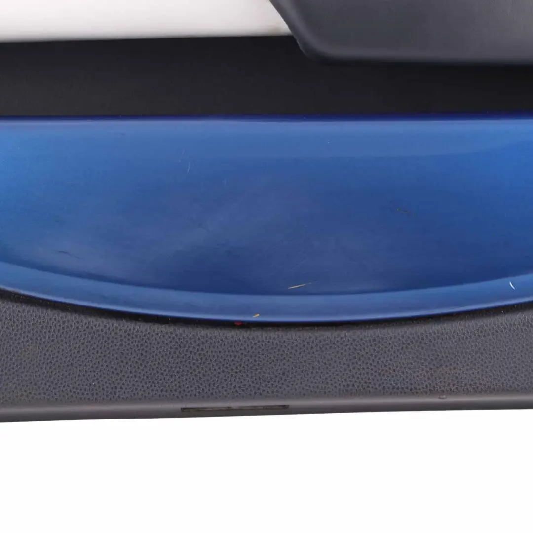 Door Card Mini R52 R53 Front Right O/S Trim Panel Panther Black Decor Hyper Blue to with Part number 7141318 Door Card Mini R52 R53 Front Right O/S Trim Panel Panther Black Decor Hyper Blue - SKU 7141318 - Part number 7141318