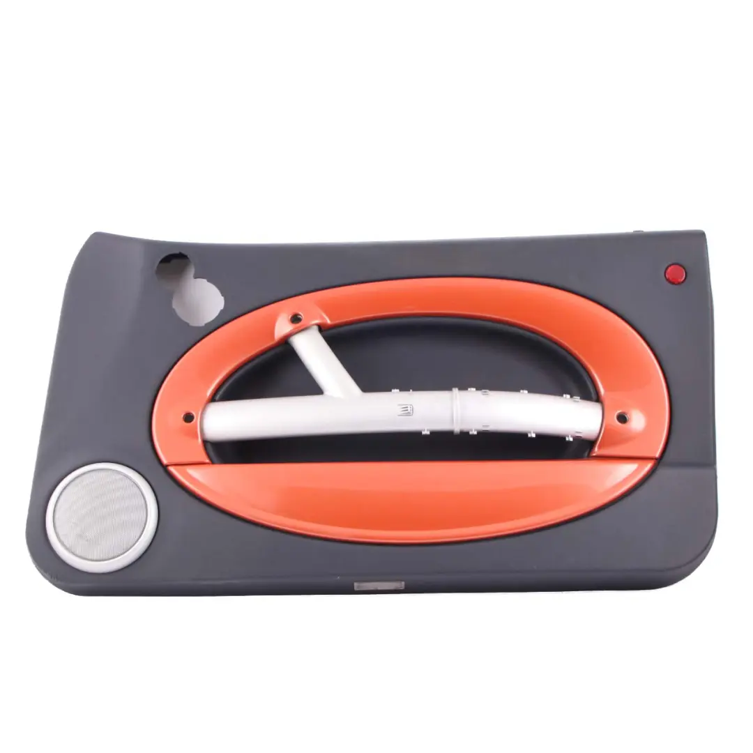 Door Card Front Right O/S Side Trim Panel Panther Black Hot Orange to Mini R50 R53 with Part number 7141320 Mini R50 R53 Door Card Front Right O/S Side Trim Panel Panther Black Hot Orange - SKU 7141320-2 - Part number 7141320