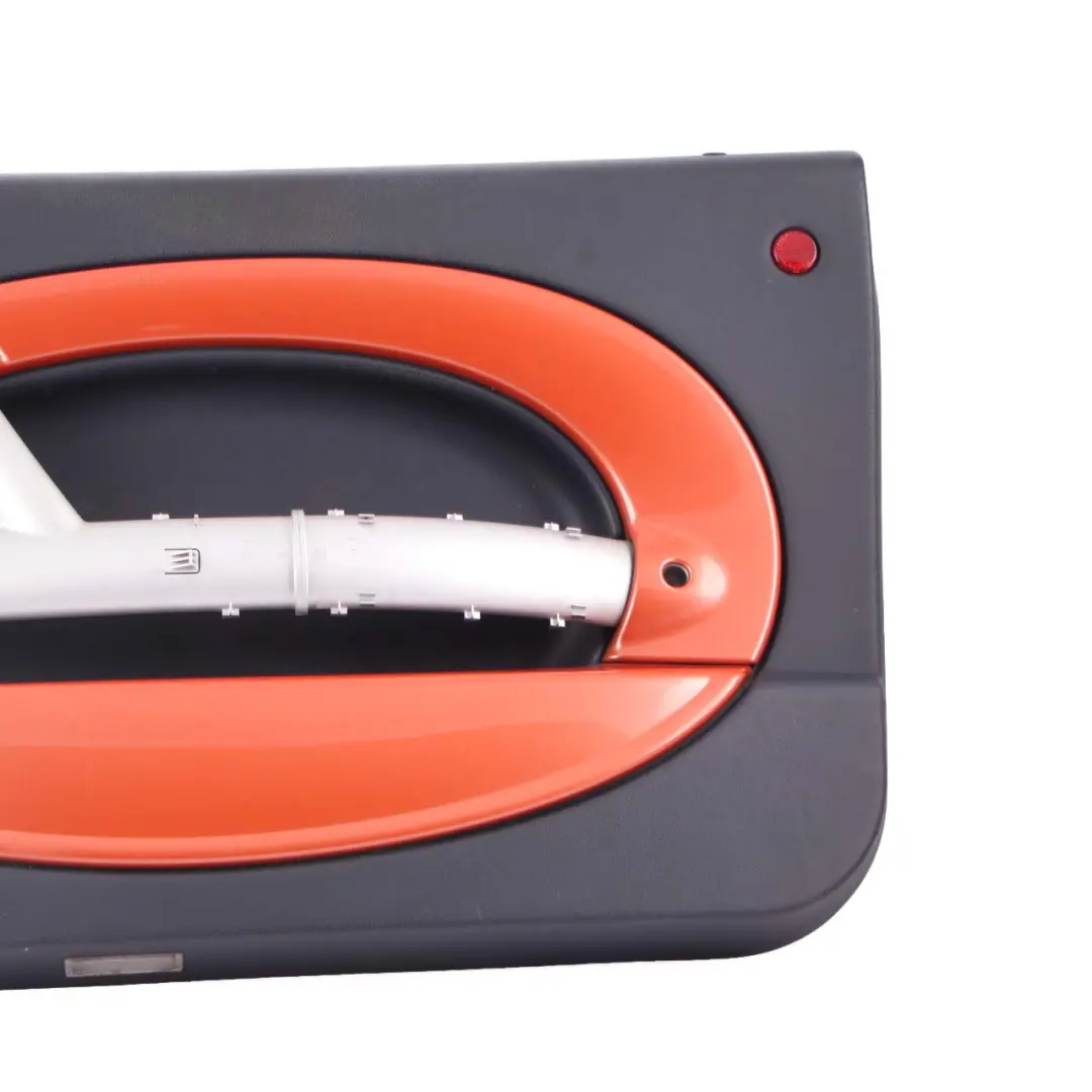 Door Card Front Right O/S Side Trim Panel Panther Black Hot Orange to Mini R50 R53 with Part number 7141320 Mini R50 R53 Door Card Front Right O/S Side Trim Panel Panther Black Hot Orange - SKU 7141320-2 - Part number 7141320