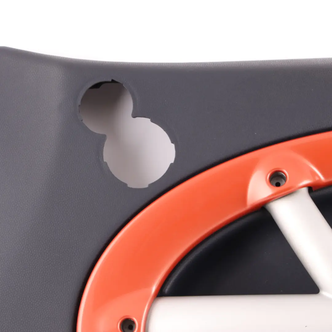 Door Card Front Right O/S Side Trim Panel Panther Black Hot Orange to Mini R50 R53 with Part number 7141320 Mini R50 R53 Door Card Front Right O/S Side Trim Panel Panther Black Hot Orange - SKU 7141320-2 - Part number 7141320