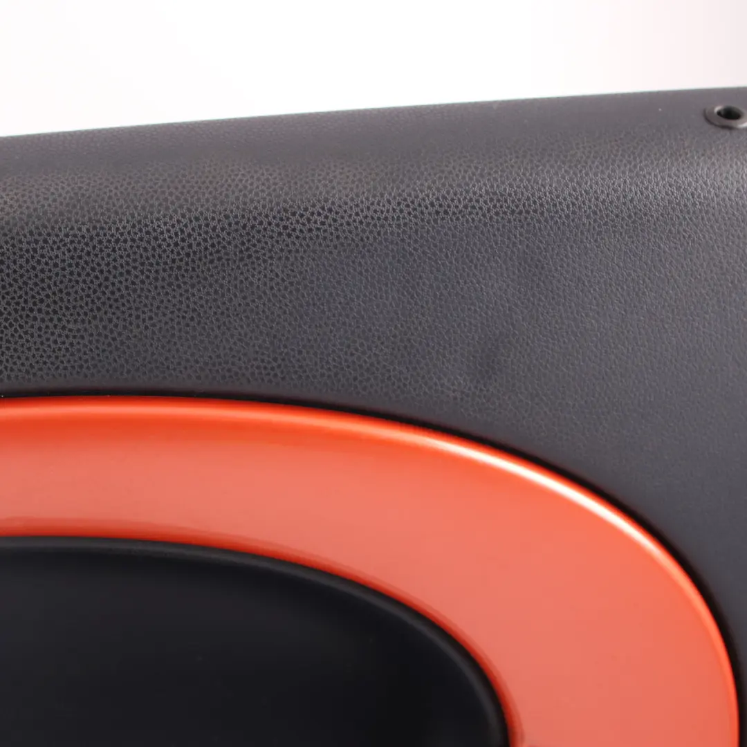 Door Card Front Right O/S Side Trim Panel Panther Black Hot Orange to Mini R50 R53 with Part number 7141320 Mini R50 R53 Door Card Front Right O/S Side Trim Panel Panther Black Hot Orange - SKU 7141320-2 - Part number 7141320
