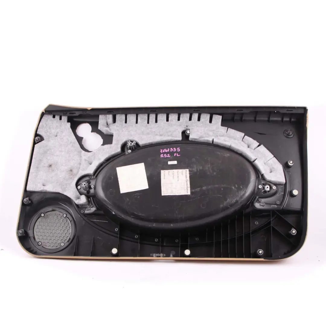 Mini R52 Door Card Front Left N/S Trim Panel Cover Beige Decor Cool Blue - SKU 7141335 - Part number 7141335