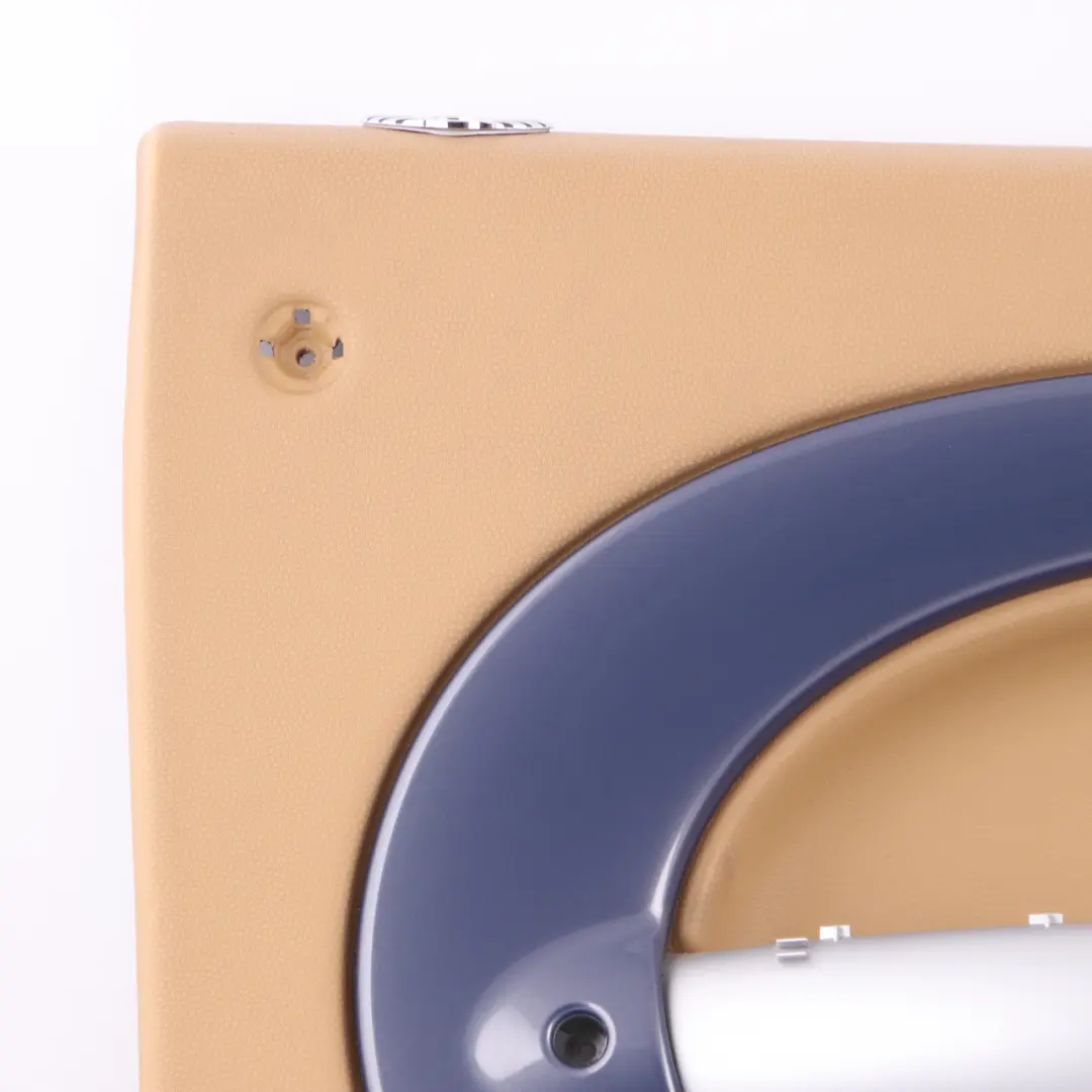 Door Card Front Left N/S Trim Panel Cover Beige Decor Cool Blue to Mini R52 with Part number 7141335 Mini R52 Door Card Front Left N/S Trim Panel Cover Beige Decor Cool Blue - SKU 7141335 - Part number 7141335