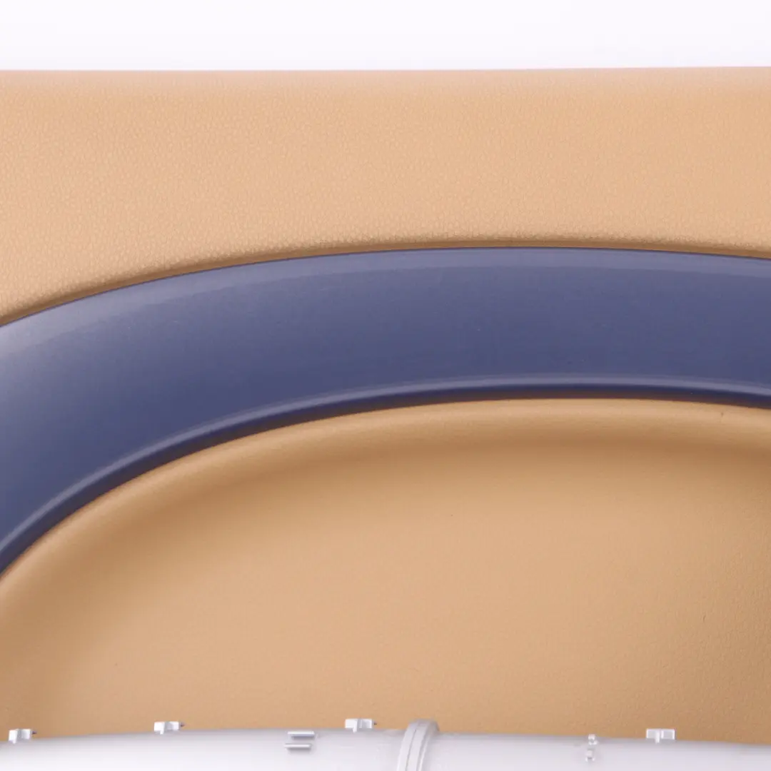 Door Card Front Left N/S Trim Panel Cover Beige Decor Cool Blue to Mini R52 with Part number 7141335 Mini R52 Door Card Front Left N/S Trim Panel Cover Beige Decor Cool Blue - SKU 7141335 - Part number 7141335