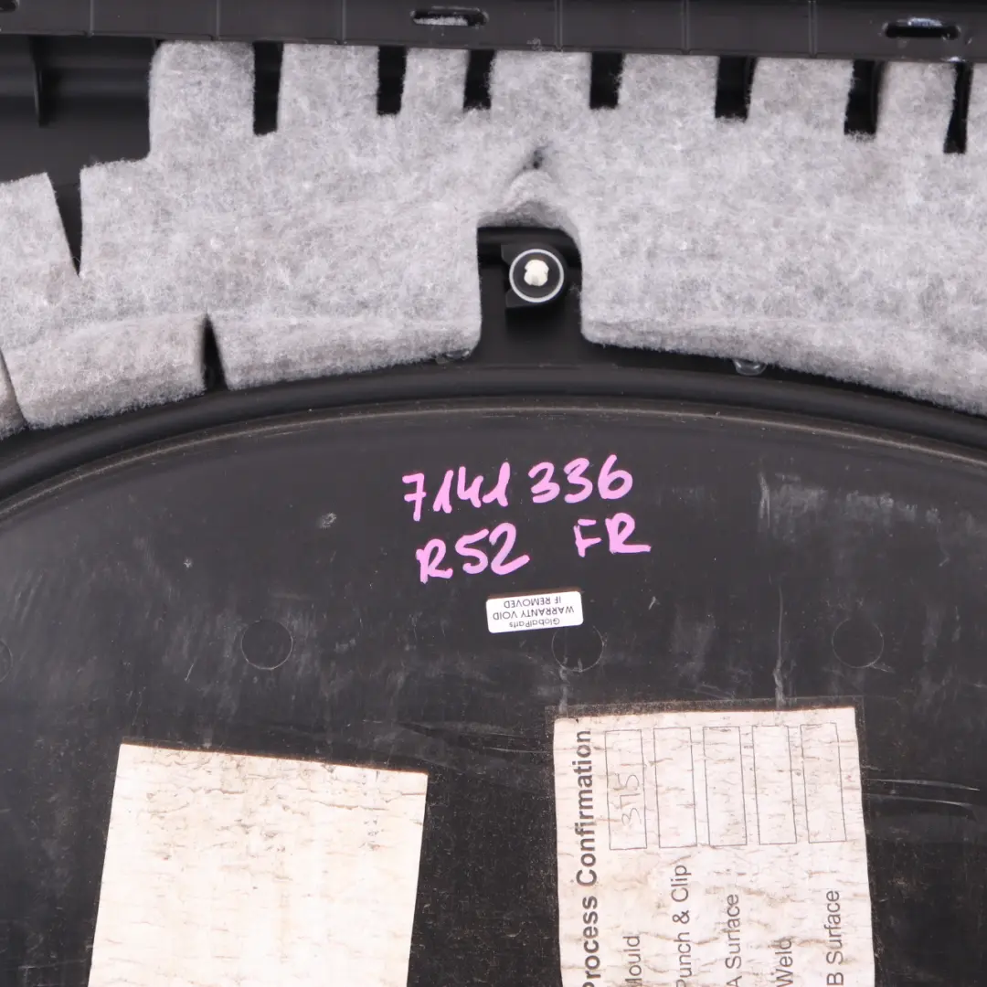 Door Card Front Right O/S Trim Panel Cover Beige Decor Cool Blue to Mini R52 with Part number 7141336 Mini R52 Door Card Front Right O/S Trim Panel Cover Beige Decor Cool Blue - SKU 7141336 - Part number 7141336