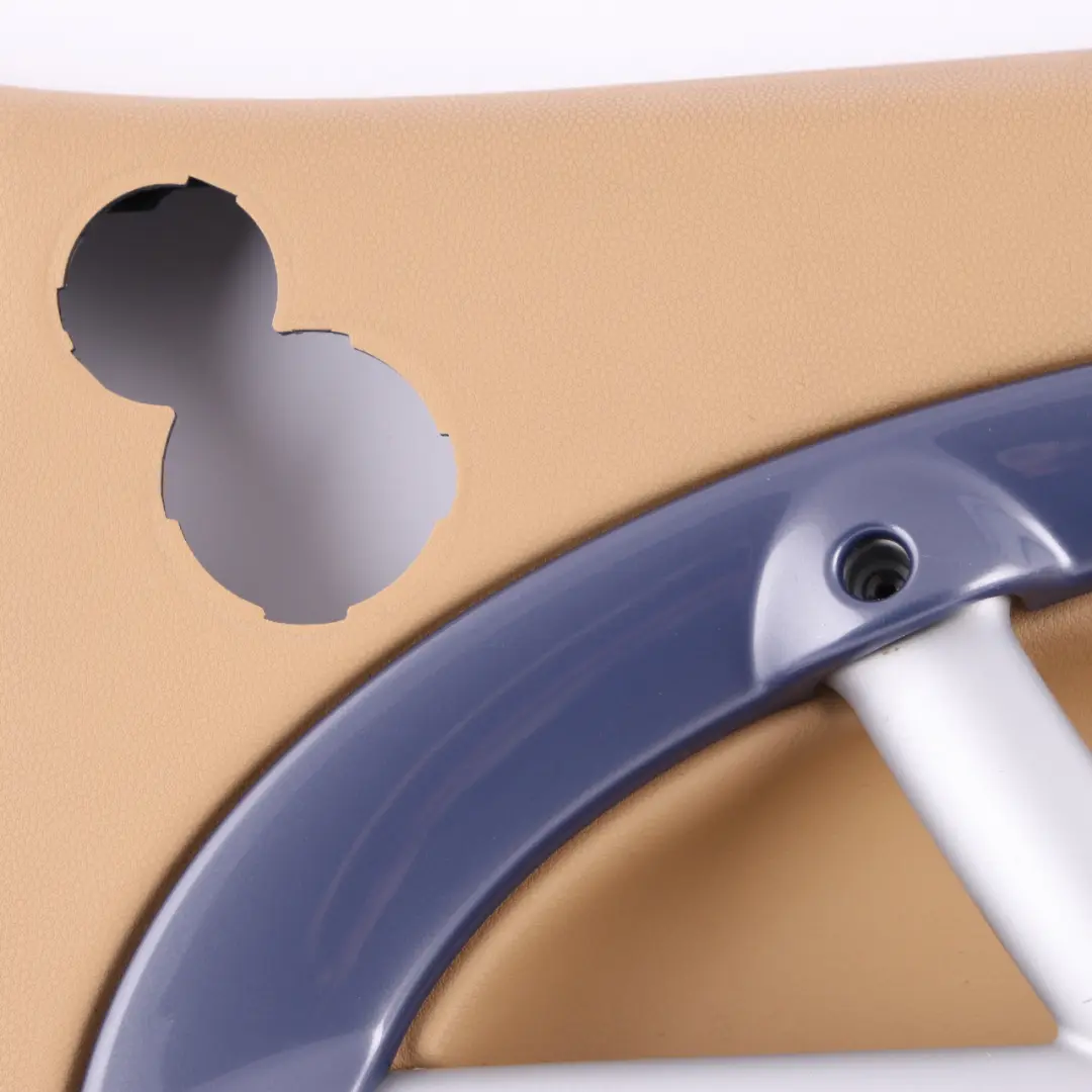 Door Card Front Right O/S Trim Panel Cover Beige Decor Cool Blue to Mini R52 with Part number 7141336 Mini R52 Door Card Front Right O/S Trim Panel Cover Beige Decor Cool Blue - SKU 7141336 - Part number 7141336