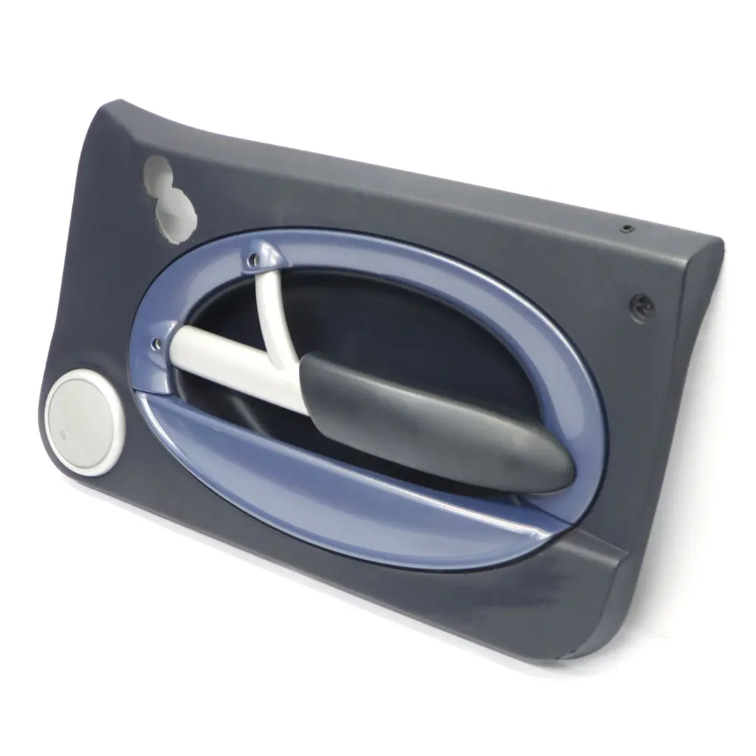 Carte de Porte Mini R52 R53 Avant Droite Trim Panther Black Decor Cool Blue pour à propos du numéro de pièce 7141338 Carte de Porte Mini R52 R53 Avant Droite Trim Panther Black Decor Cool Blue - SKU 7141338 - Numéro de pièce 7141338