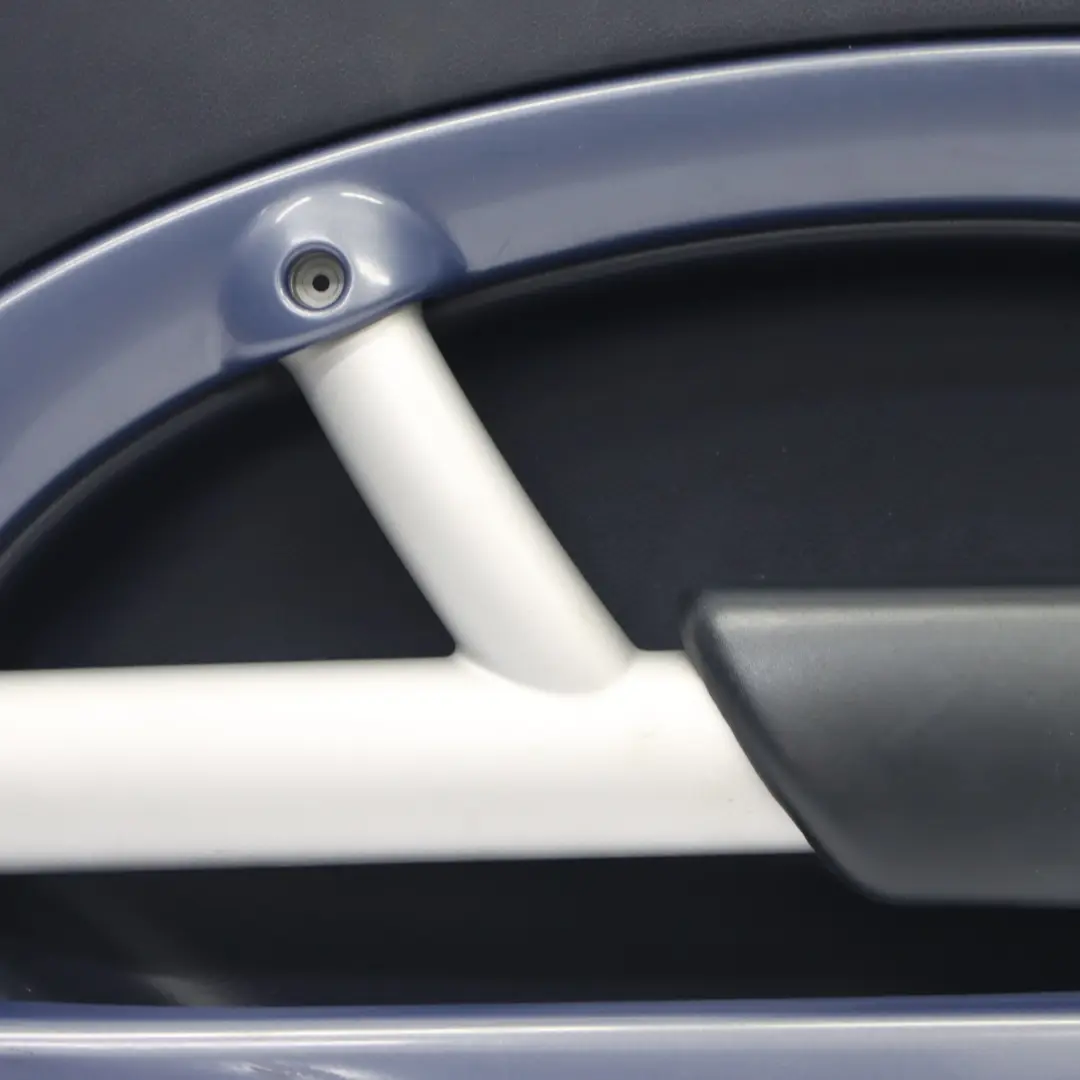 Scheda porta anteriore destra Panther Black Cool Blue per Mini R52 R53 con numero di parte 7141338 Mini R52 R53 Scheda porta anteriore destra Panther Black Cool Blue - SKU 7141338 - Numero di parte 7141338