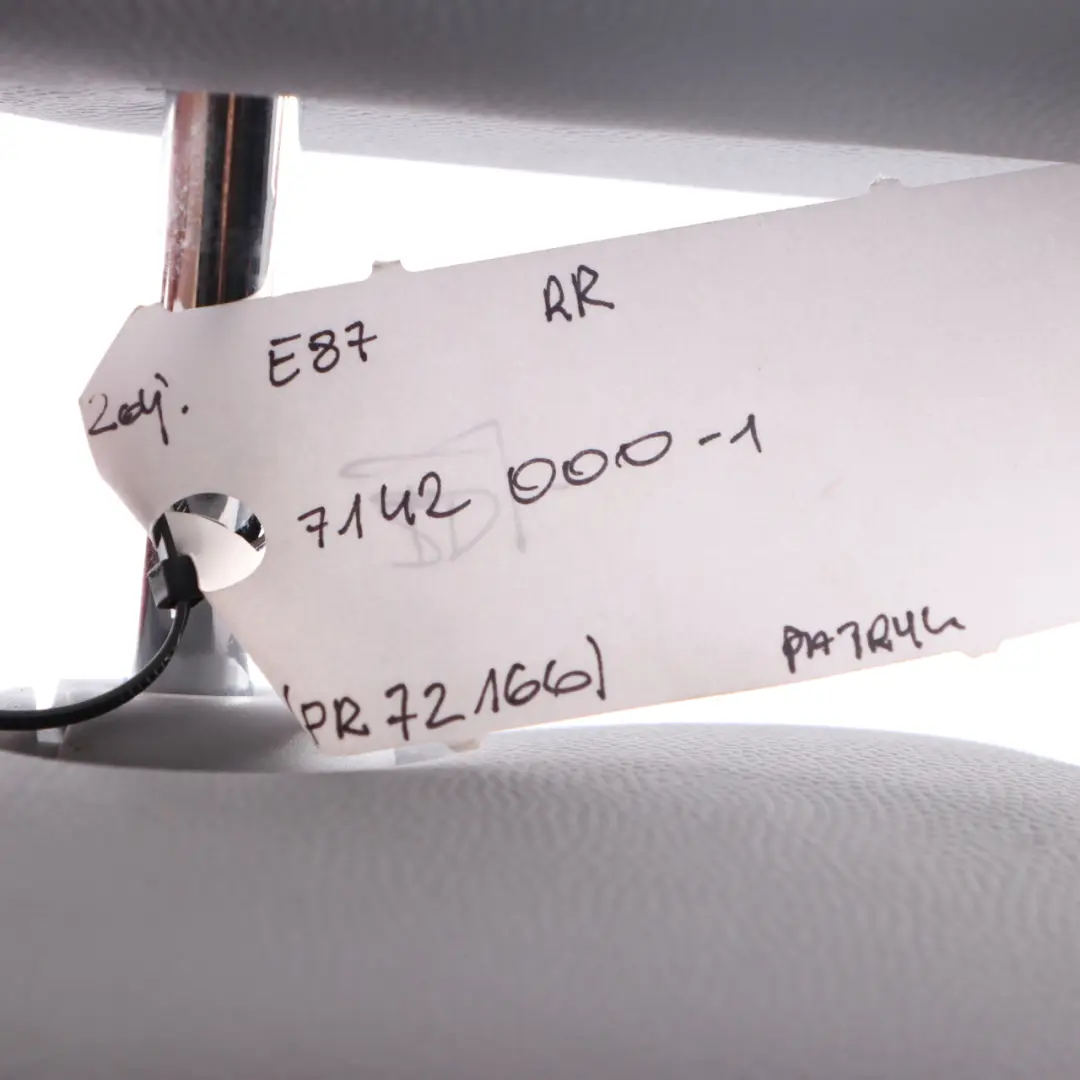 BMW E87 Rear Seat Cover Leather Backrest Right O/S Alaskagrau Alaska Grey - SKU 7142000-1 - Part number 7142000