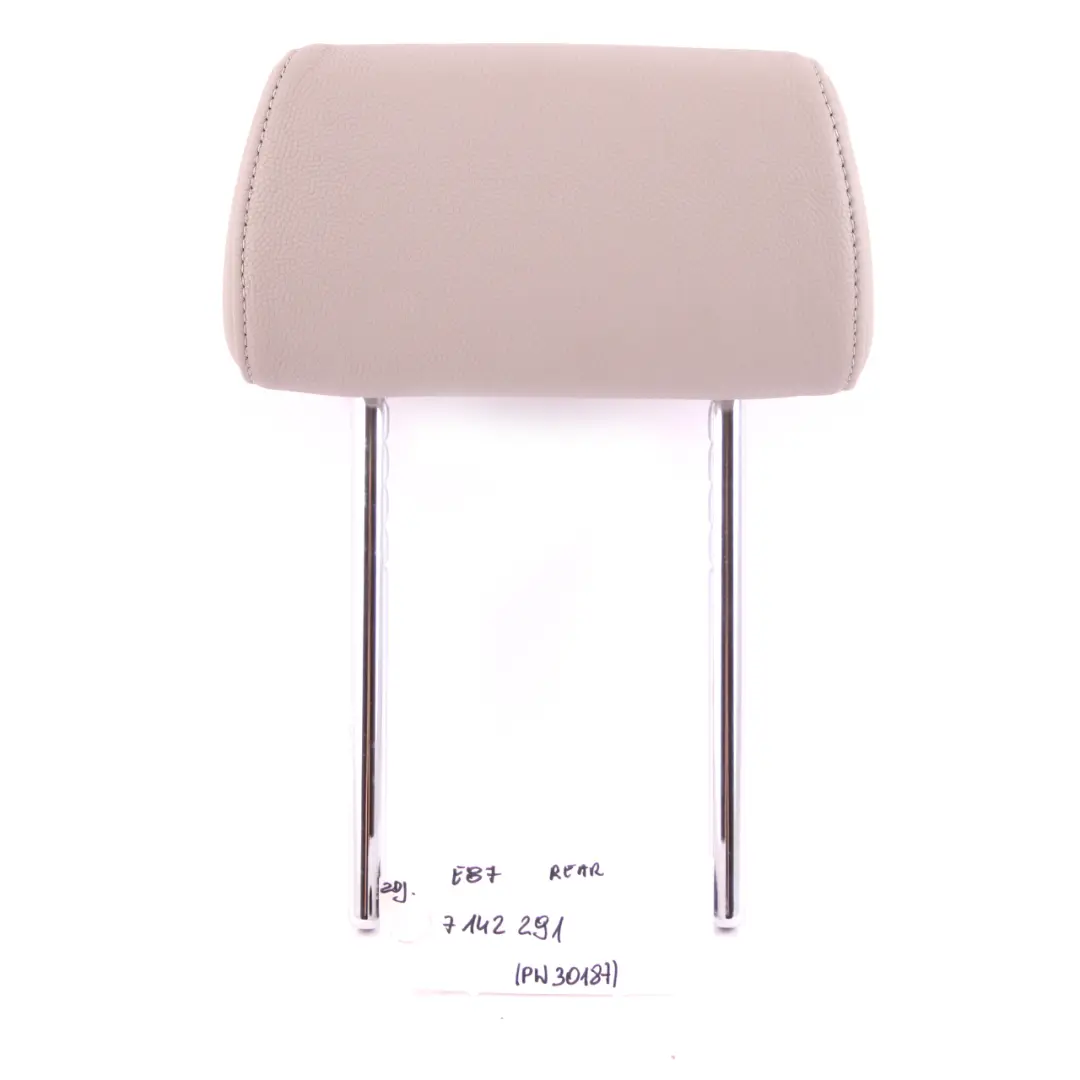 Headrest Left Right N/O/S Beige Leather Boston to BMW E87 Rear Seat with Part number 6975864 BMW E87 Rear Seat Headrest Left Right N/O/S Beige Leather Boston - SKU 7142291 - Part number 6975864