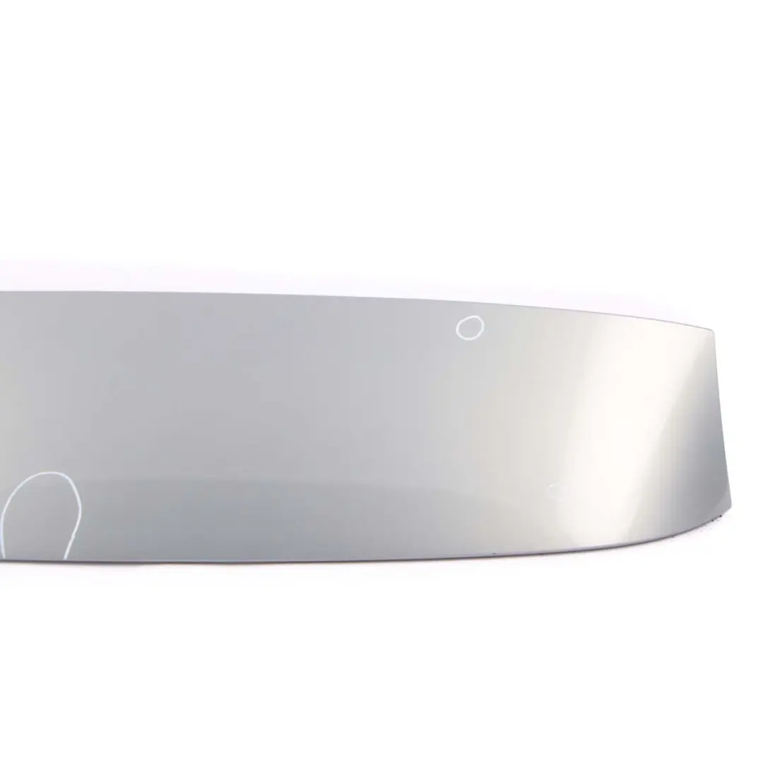 Spoiler BMW E91 Touring Boot Trunk Lid Arktis Arctic Metallic A34 to Rear with Part number 7143263 Rear Spoiler BMW E91 Touring Boot Trunk Lid Arktis Arctic Metallic A34 - SKU 7143263-AM1 - Part number 7143263