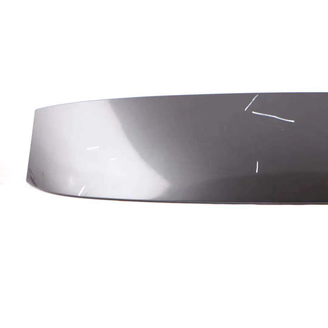 Spoiler BMW E91 Touring Trunk Lid Sparkling Graphite Metallic A22 to Rear with Part number 0033470 Rear Spoiler BMW E91 Touring Trunk Lid Sparkling Graphite Metallic A22 - SKU 7143263-SG1 - Part number 0033470