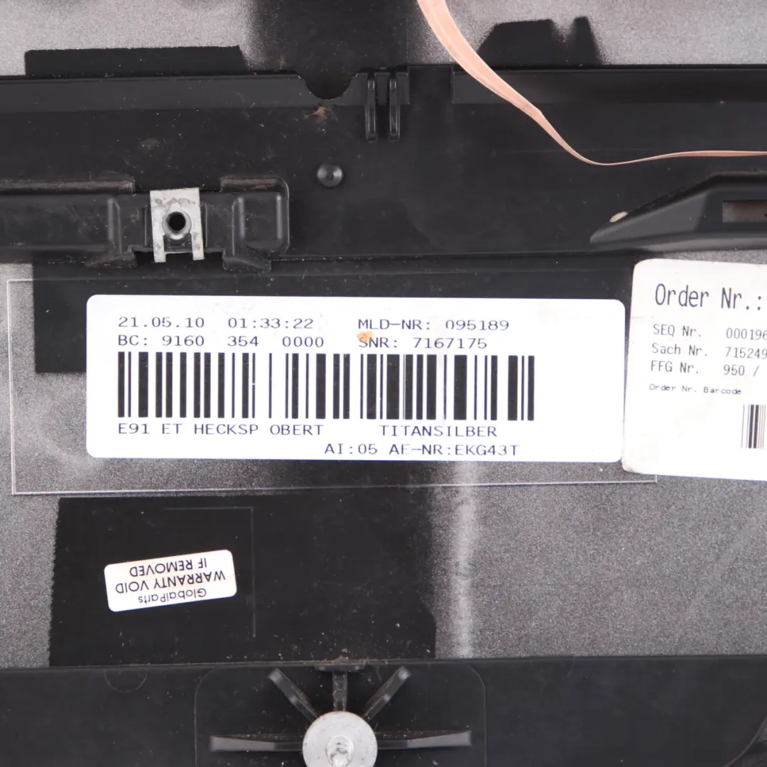 BMW E91 Touring Spoiler Posteriore Coperchio Baule Titansilber - 354 - SKU 7143263-TS - Numero di parte 7143263