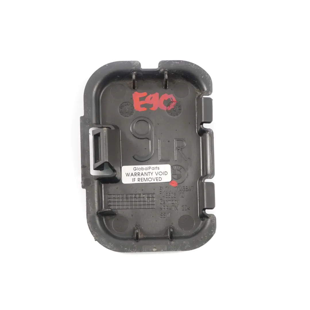  Embellecedor Paso De RuedaBMW E90 E91 LCI Tapa Delantera Negro - SKU 7143847 - Número de pieza 7143847