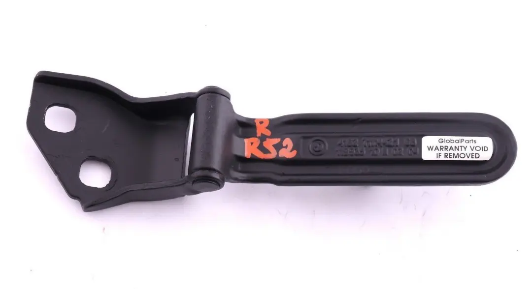 Boot Lid Hatch Hinge Black Matt Right O/S to BMW Mini R52 Convertible Tailgate with Part number 7144002 BMW Mini R52 Convertible Tailgate Boot Lid Hatch Hinge Black Matt Right O/S - SKU 7144002 - Part number 7144002
