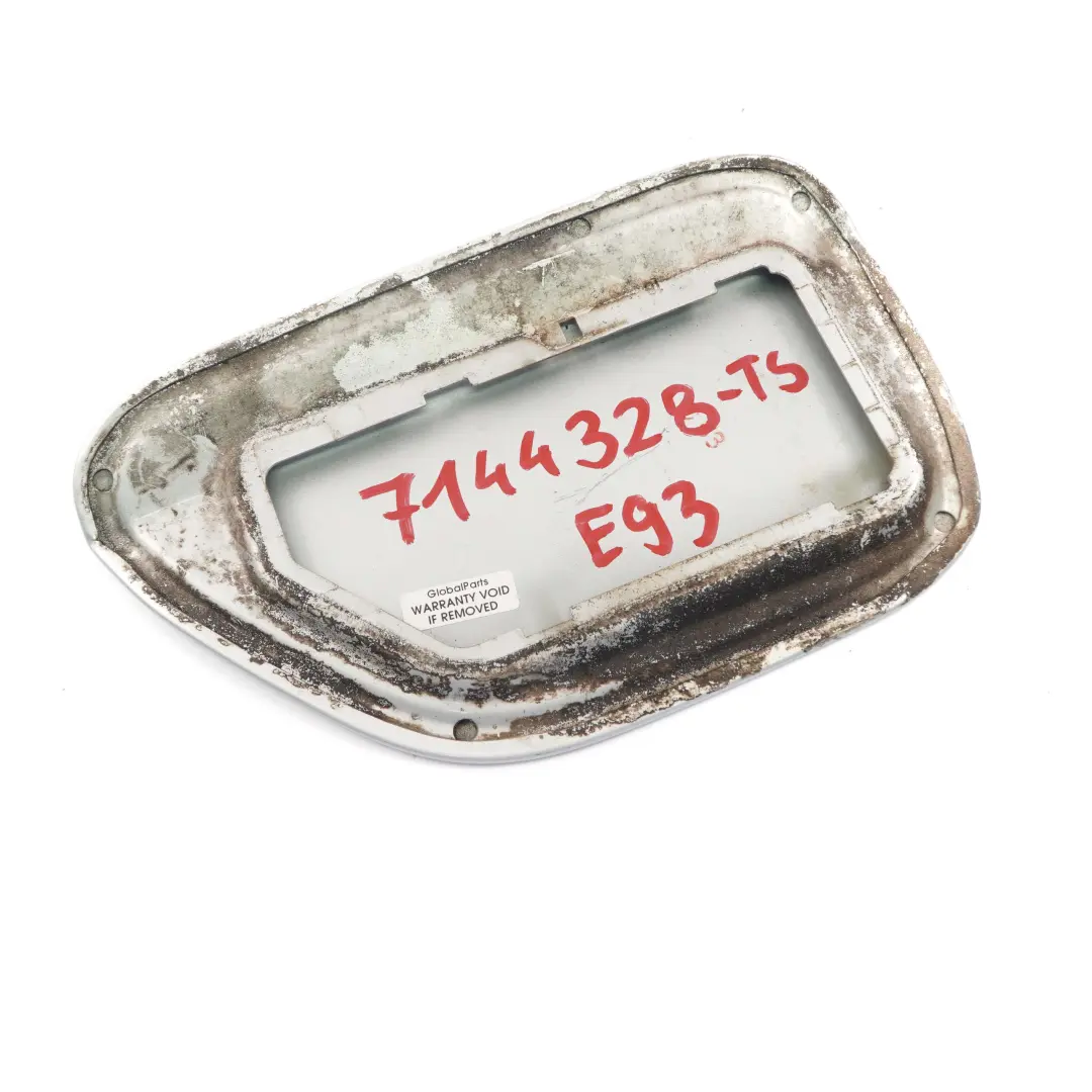 E93N LCI Fuel Cover Fill In Flap Titansilber Metallic Silver to BMW 3 Series E93 with Part number 7144328 BMW 3 Series E93 E93N LCI Fuel Cover Fill In Flap Titansilber Metallic Silver - SKU 7144328-TS - Part number 7144328