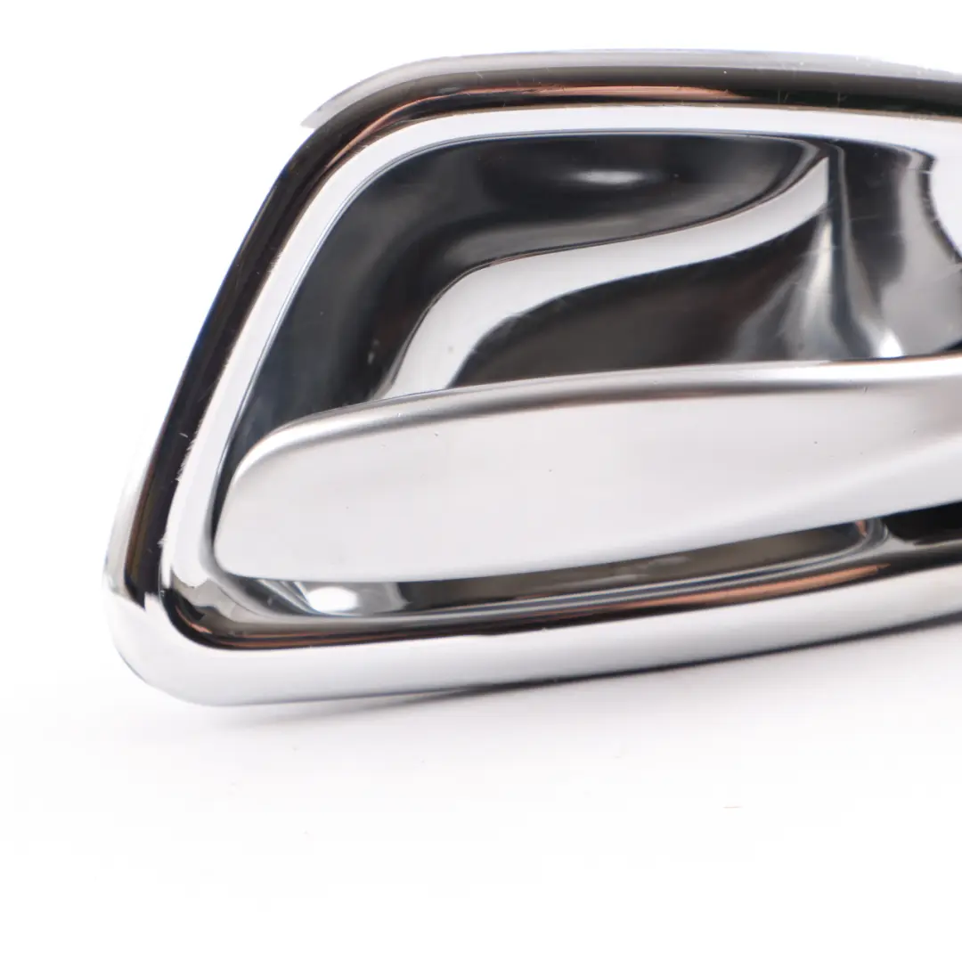 Interior Door Handle BMW E90 E91 Inside Trim Cover Left Right N/O/S Chrome Set to with Part number 7144545 Interior Door Handle BMW E90 E91 Inside Trim Cover Left Right N/O/S Chrome Set - SKU 7144545-1 - Part number 7144545