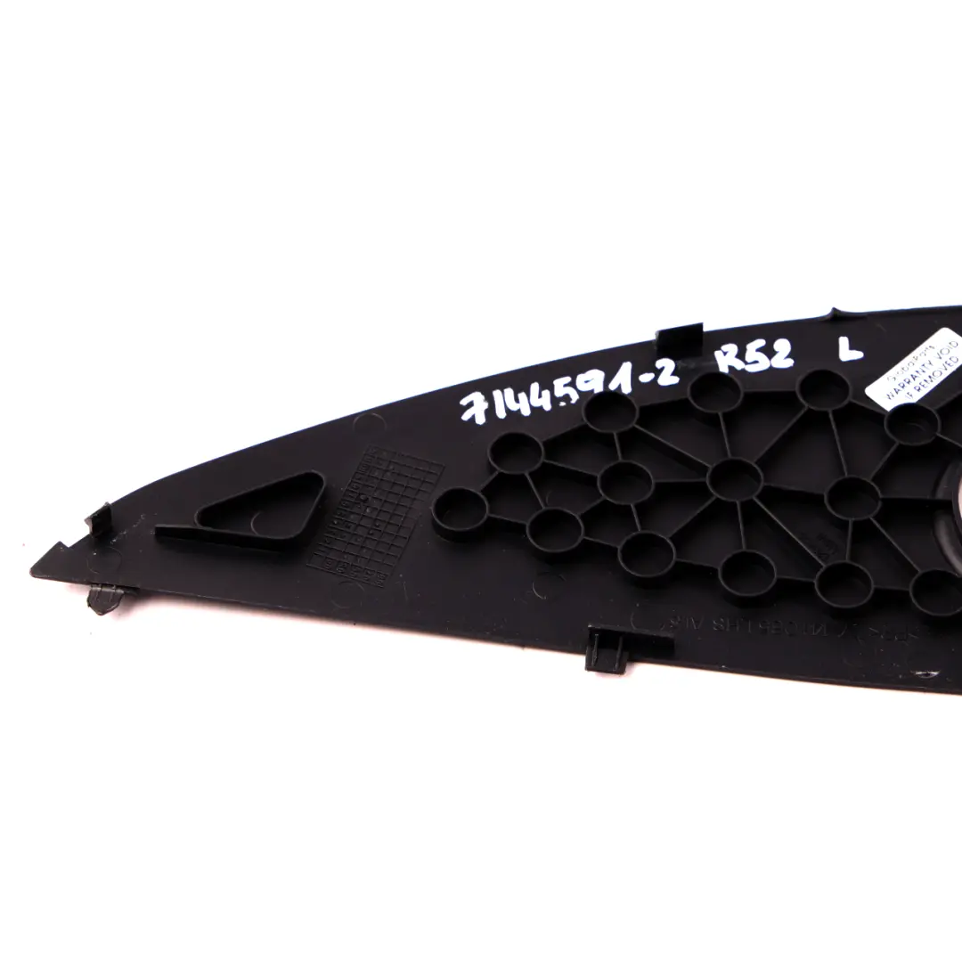 Trim Panel Cover Left Panther Black N/S to Mini Cooper R50 R52 R53 2 Dash with Part number 7144591 Mini Cooper R50 R52 R53 2 Dash Trim Panel Cover Left Panther Black N/S - SKU 7144591-2 - Part number 7144591