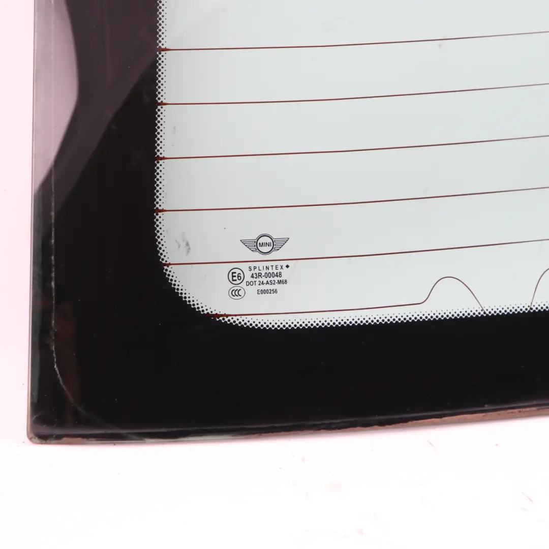 Mini Cooper One R50 R53 Heckscheibe Glas Grün AS2 Trim - SKU 7144921 - Teilenummer 7144921