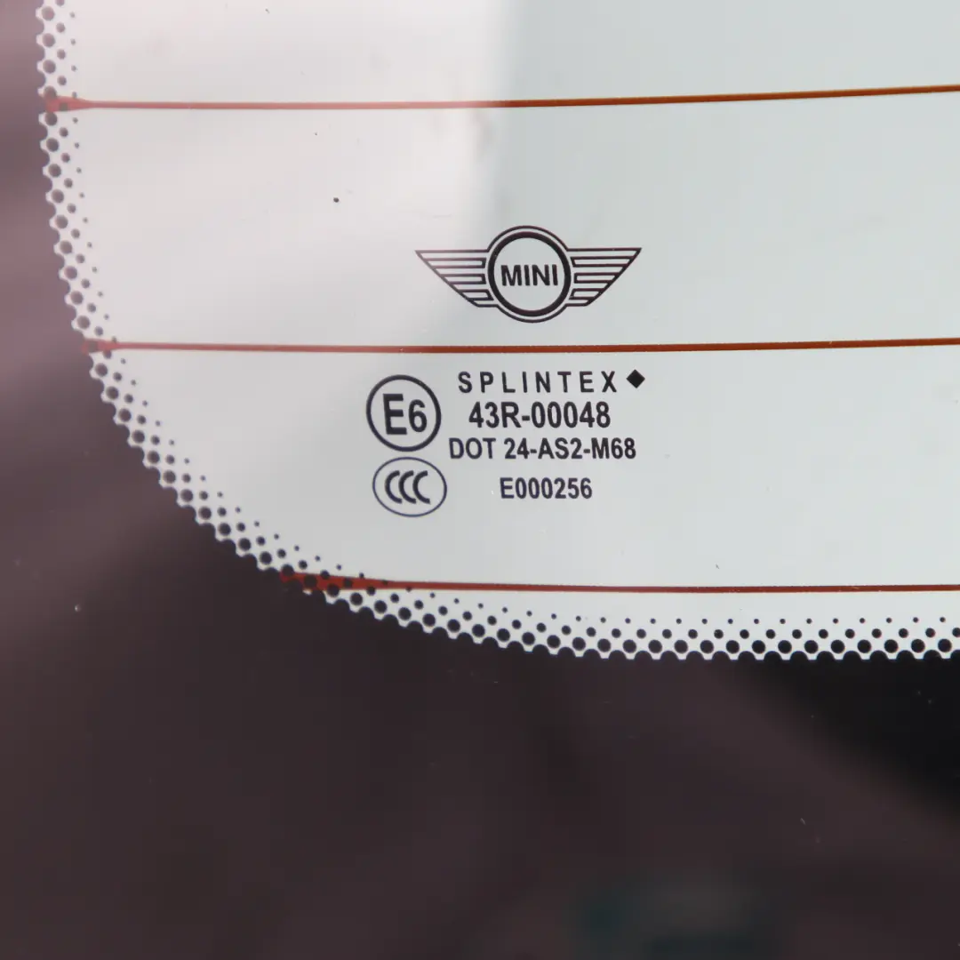 Mini Cooper One R50 R53 Lunette arrière verte AS2 Trim - SKU 7144921 - Numéro de pièce 7144921