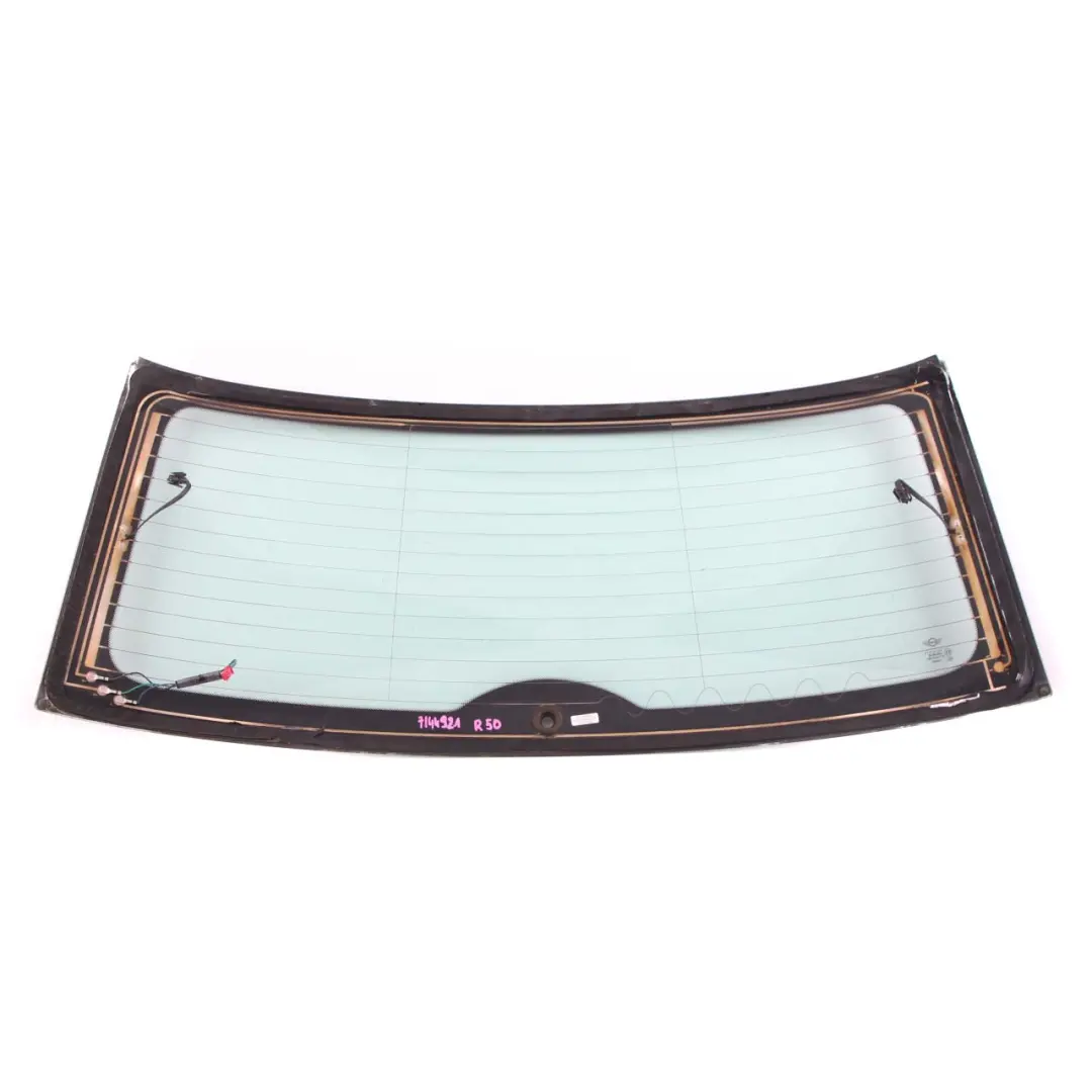 Heckscheibe Glas Grün AS2 Trim für Mini Cooper One R50 R53 mit Teilenummer 7144921 Mini Cooper One R50 R53 Heckscheibe Glas Grün AS2 Trim - SKU 7144921 - Teilenummer 7144921