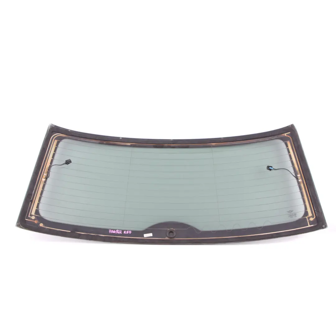 Window Glass Glazing Black AS3 Trim to Mini R50 R53 Rear with Part number 7144922 Mini R50 R53 Rear Window Glass Glazing Black AS3 Trim - SKU 7144922 - Part number 7144922