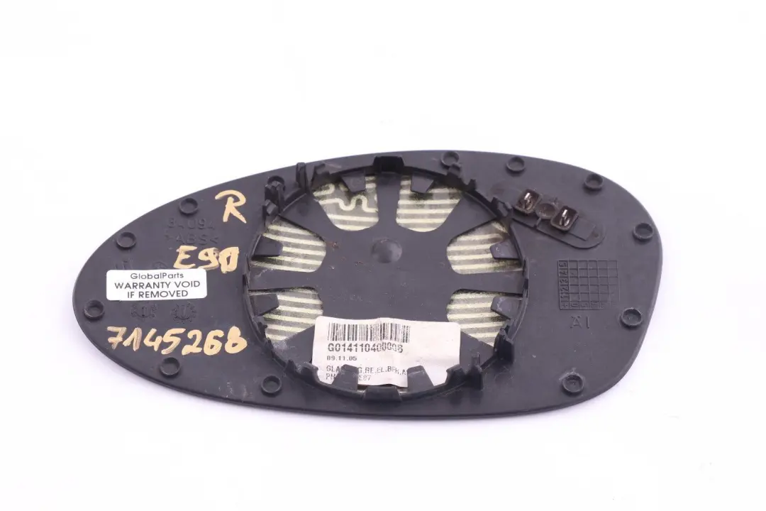 BMW 1 3 Series E81 E87 E90 E91 Heated Right Mirror Glass Wide-angle O/S 34094 - SKU 7145268 - Part number 7145268