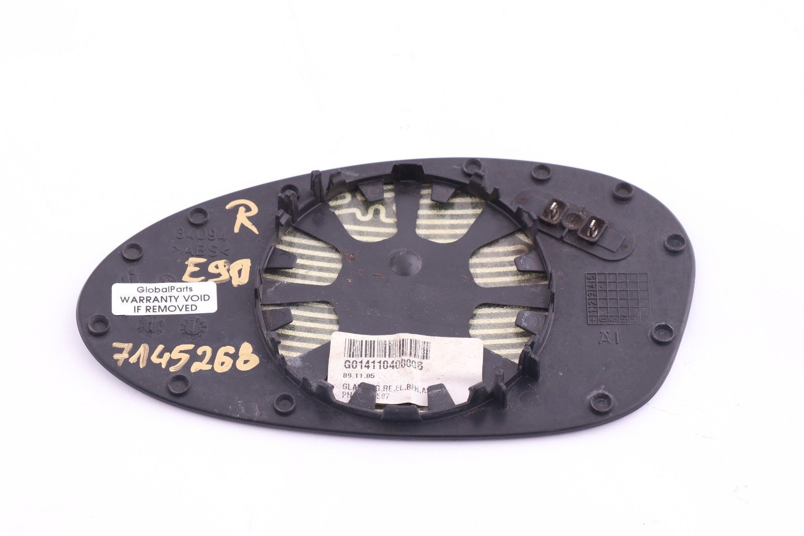 BMW E81 E87 E90 E91 LCI Heated Mirror Glass – Wide Angle Right O/S, Genuine OE 7252894