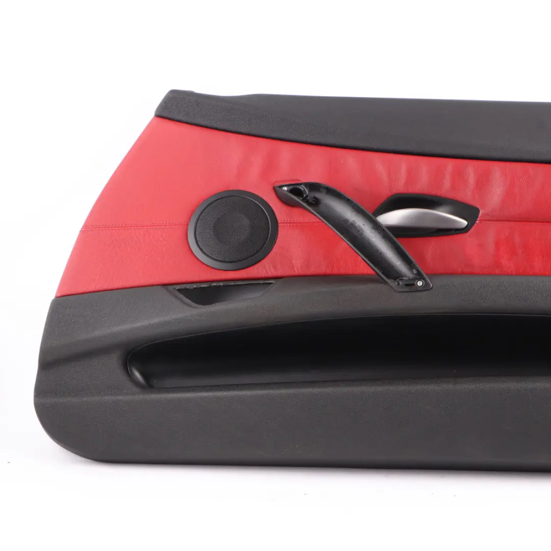 Door Card Front Right O/S Trim Panel Covering Leather Black Red to BMW Z4 E85 with Part number 7145672 BMW Z4 E85 Door Card Front Right O/S Trim Panel Covering Leather Black Red - SKU 7145672 - Part number 7145672