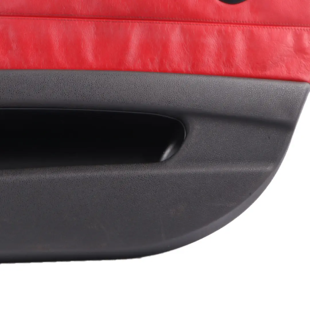 BMW Z4 E85 Door Card Front Right O/S Trim Panel Covering Leather Black Red - SKU 7145672 - Part number 7145672