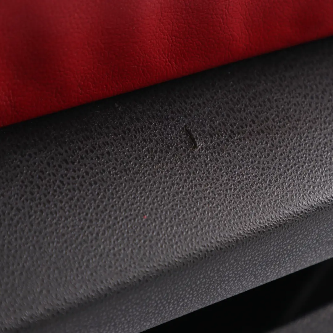 BMW Z4 E85 Door Card Front Right O/S Trim Panel Covering Leather Black Red - SKU 7145672 - Part number 7145672