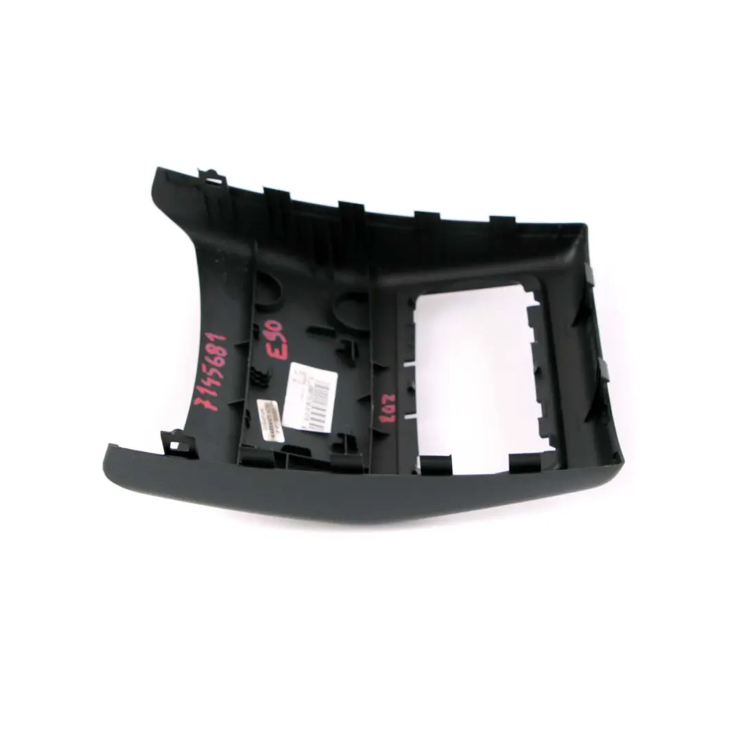 BMW 3 Series E90 E91 Covering Rear Trim Centre Console Cover Black - SKU 7145681 - Part number 7145681