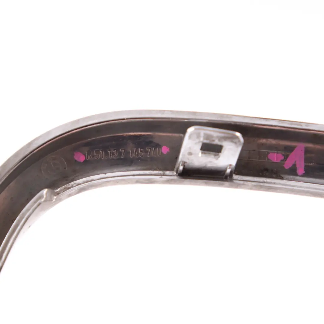 Front Grille BMW E65 E66 E67 Bumper Kidney Trim Ring Chrome Right O/S to with Part number 7145740 Front Grille BMW E65 E66 E67 Bumper Kidney Trim Ring Chrome Right O/S - SKU 7145740-1 - Part number 7145740