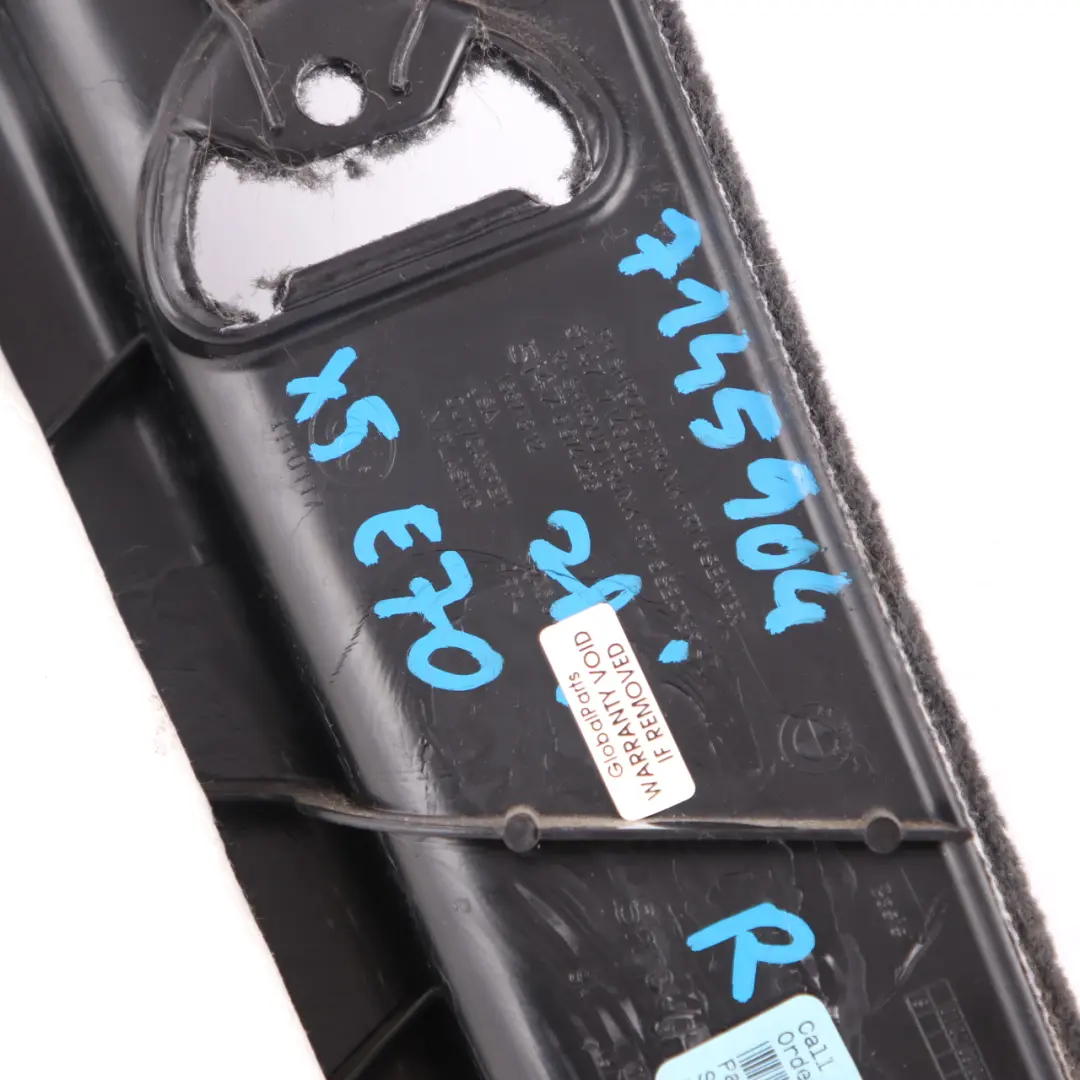 Embellecedor Maletero BMW X5 E70 Tapa Lado Maletero Panel Derecho Negro 7145904 para con número de pieza 7145906 Embellecedor Maletero BMW X5 E70 Tapa Lado Maletero Panel Derecho Negro 7145904 - SKU 7145906-1 - Número de pieza 7145906