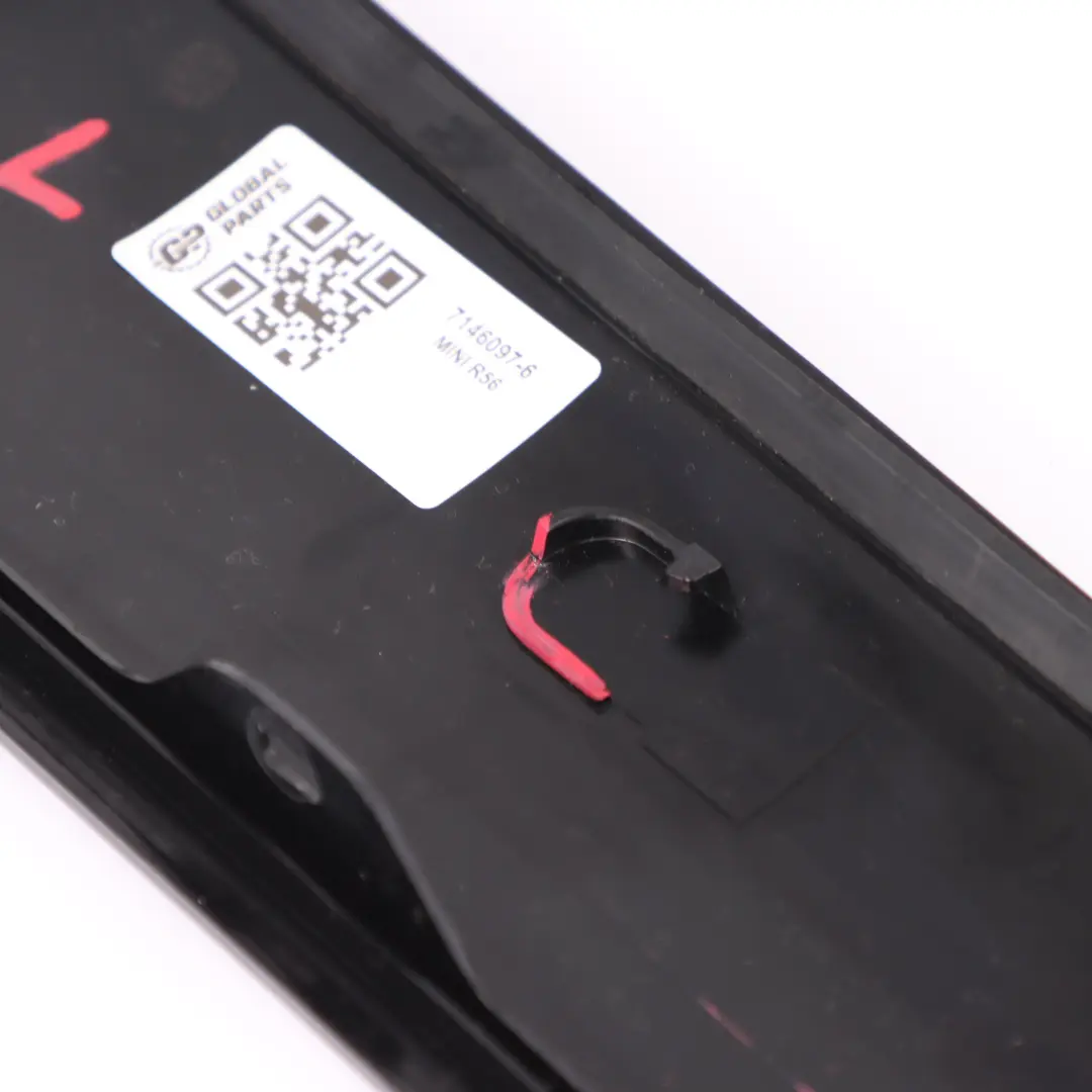 Exterior Column A Pillar Cover Left N/S Trim to Mini Cooper One R55 R56 with Part number 7146097 Mini Cooper One R55 R56 Exterior Column A Pillar Cover Left N/S Trim - SKU 7146097-6 - Part number 7146097