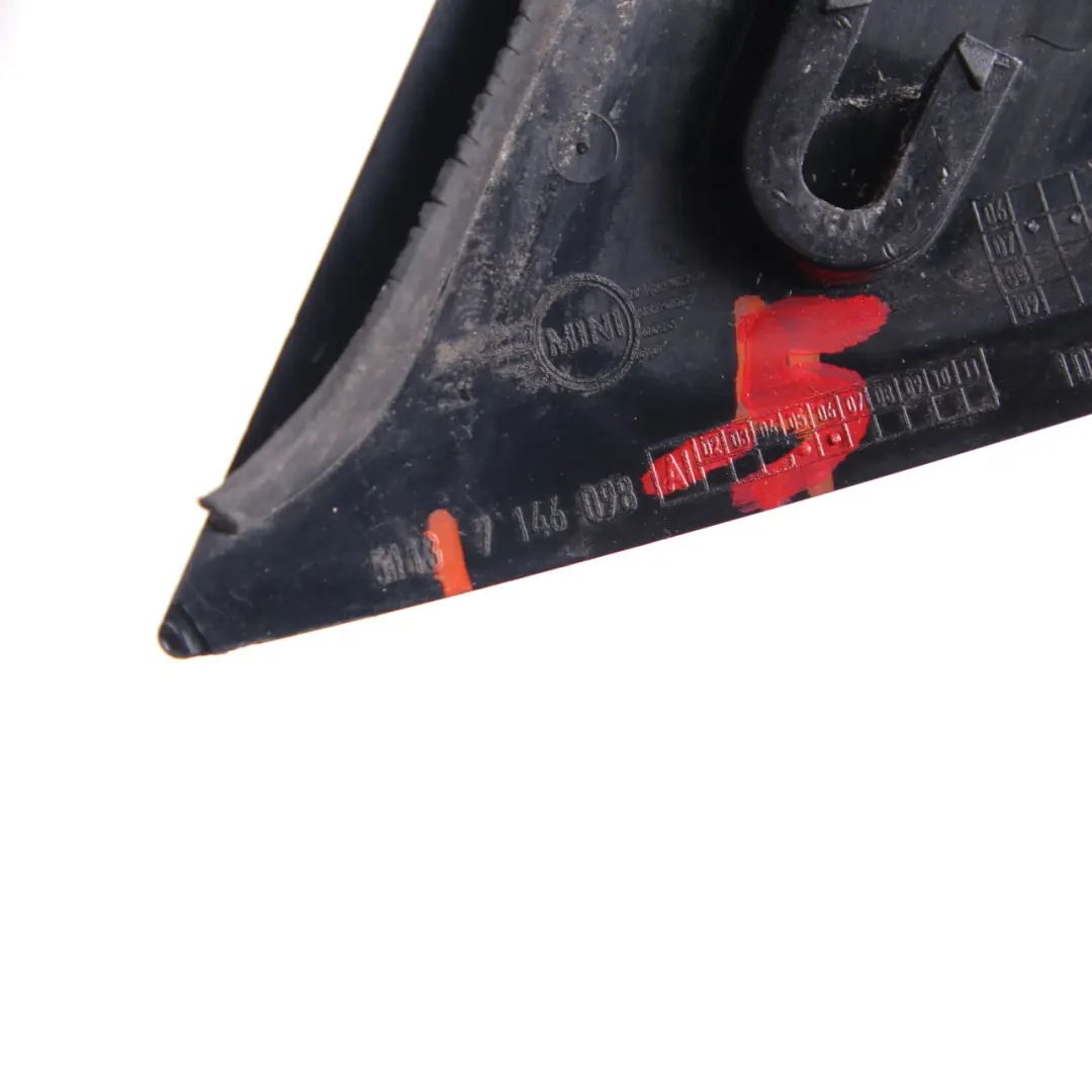 Colonne A Cache extérieur droit pour Mini Cooper One R55 R56 R57 à propos du numéro de pièce 7146098 Mini Cooper One R55 R56 R57 Colonne A Cache extérieur droit - SKU 7146098-5 - Numéro de pièce 7146098