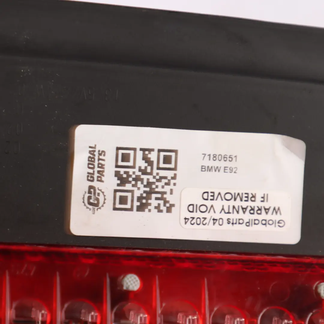 Brake Light Third Stop Lamp Stoplamp Hell Grey 7180651 to BMW E92 Rear with Part number 7146351 BMW E92 Rear Brake Light Third Stop Lamp Stoplamp Hell Grey 7180651 - SKU 7146351-1 - Part number 7146351