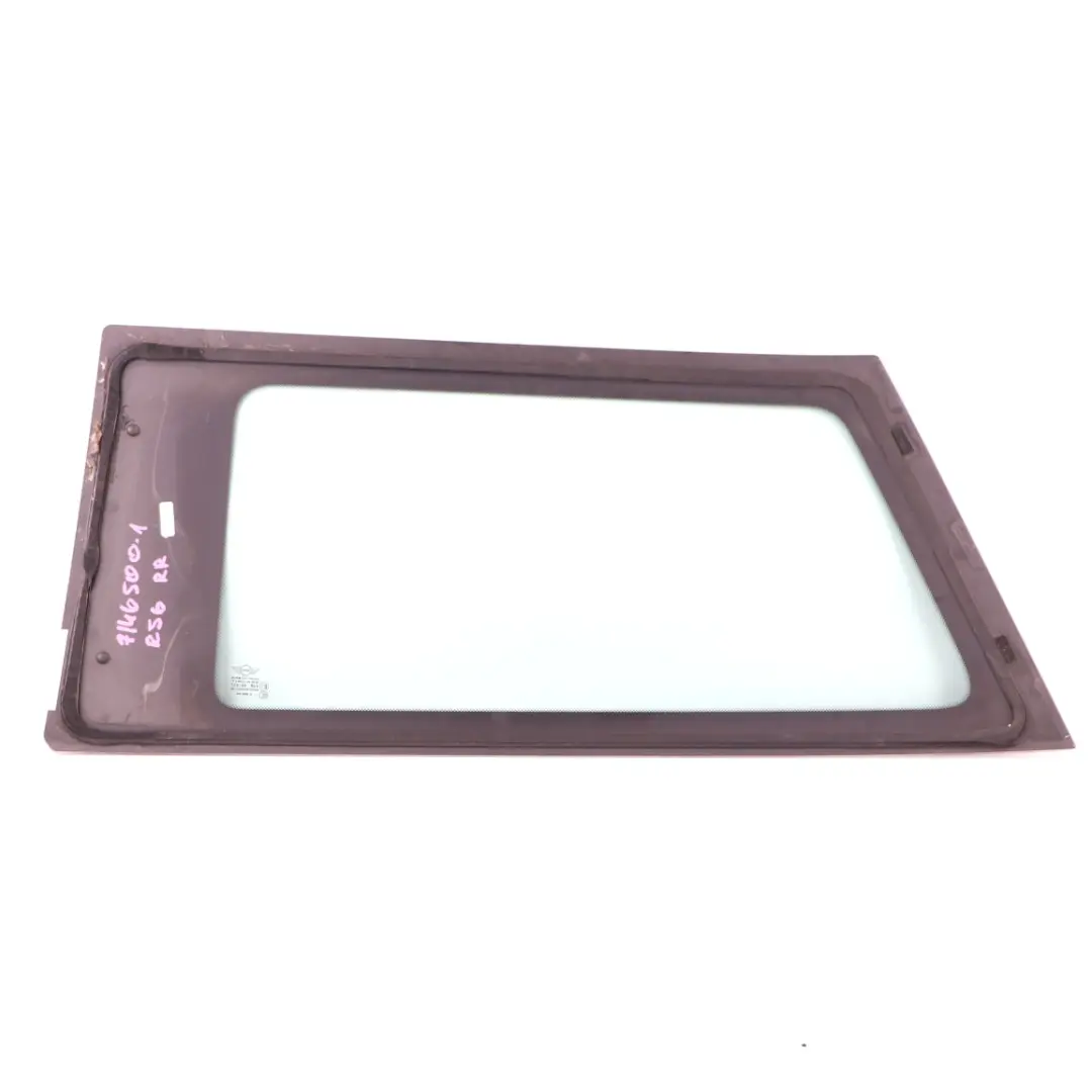 Mini R56 Quarter Side Window Glass Green Rear Right O/S AS2 Glazing - SKU 7146500-1 - Part number 51377146500