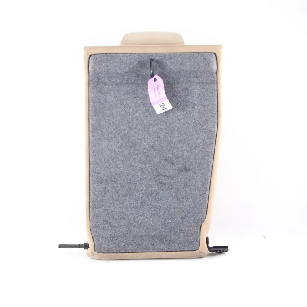 Backrest BMW E90 Right O/S Covering Cloth Fabric Linea Beige to Rear Seat with Part number 7146886 Rear Seat Backrest BMW E90 Right O/S Covering Cloth Fabric Linea Beige - SKU 7146886 - Part number 7146886
