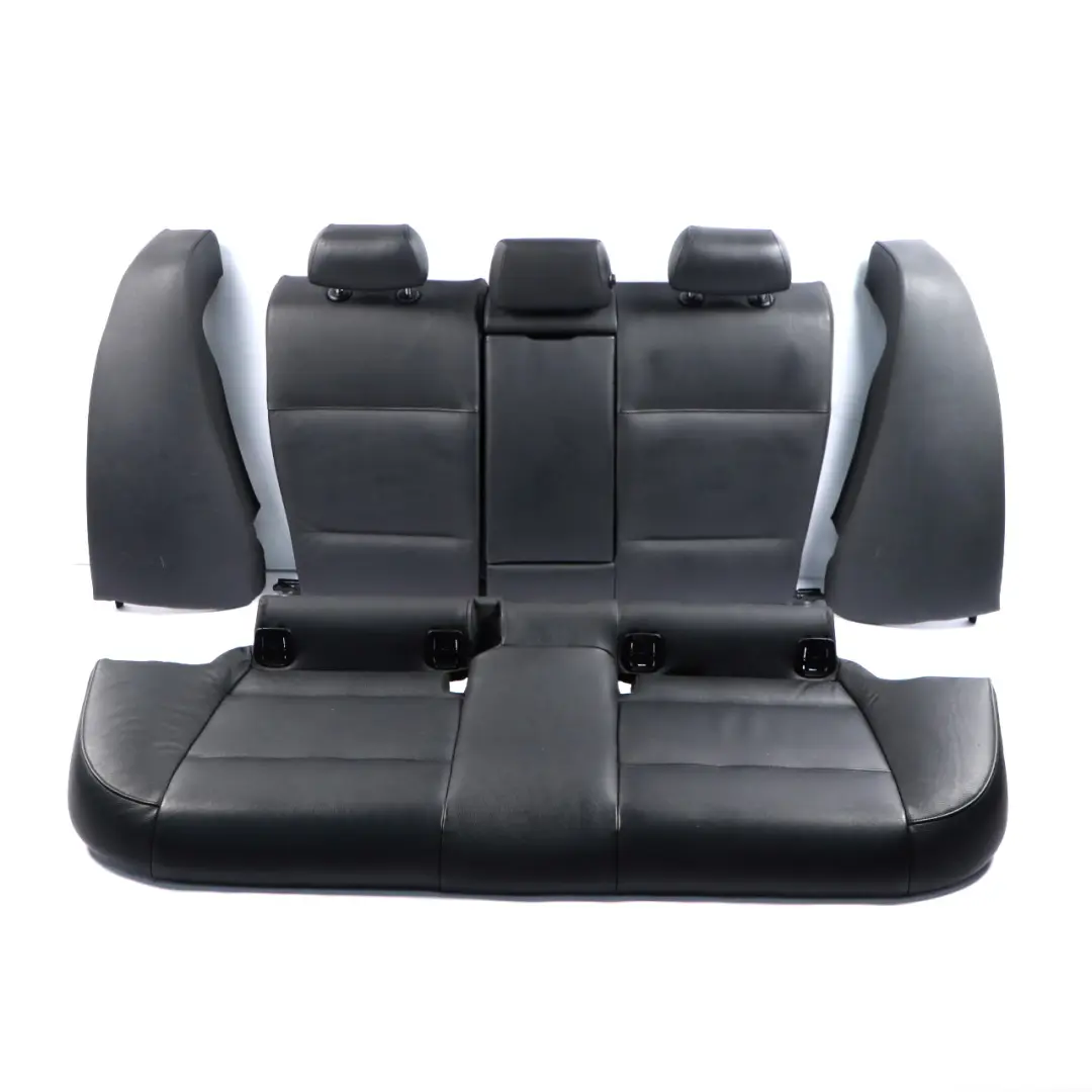 Seats BMW E90 Saloon Black Leather Couch Base Bench Backrest Left Right Set to Rear with Part number 7146944 Rear Seats BMW E90 Saloon Black Leather Couch Base Bench Backrest Left Right Set - SKU 7146944-1 - Part number 7146944