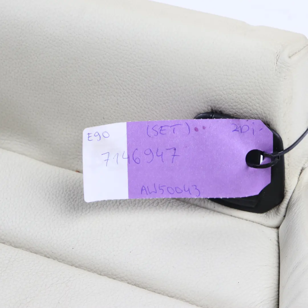 Lemon Leather Rear Seats Set Sofa Bench Folding Backrest to Rear Seat BMW E90 with Part number 7146947 Rear Seat BMW E90 Lemon Leather Rear Seats Set Sofa Bench Folding Backrest - SKU 7146947-1 - Part number 7146947