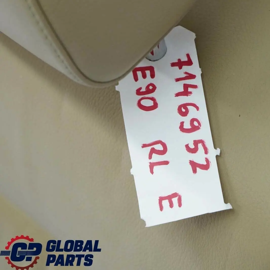 Left N/S Seat Cover Backrest Leather Beige Ski Bag to BMW 3 Series E90 Rear with Part number 7146952 BMW 3 Series E90 Rear Left N/S Seat Cover Backrest Leather Beige Ski Bag - SKU 7146952 - Part number 7146952