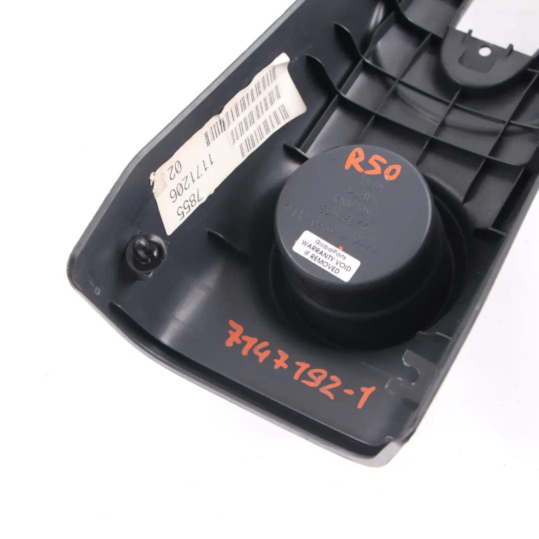 Handbrake Center Console Cover Panther Black to Mini Cooper One R50 R53 with Part number 7147192 Mini Cooper One R50 R53 Handbrake Center Console Cover Panther Black - SKU 7147192-1 - Part number 7147192