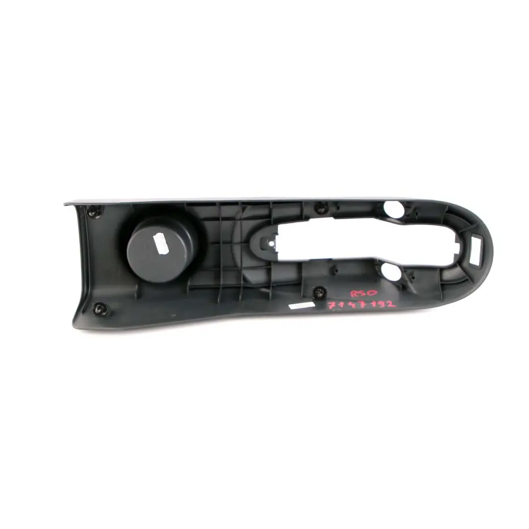 Consola Freno Mano Negro Pantera para Mini Cooper One R50 R53 con número de pieza 7147192 Mini Cooper One R50 R53 Consola Freno Mano Negro Pantera - SKU 7147192 - Número de pieza 7147192