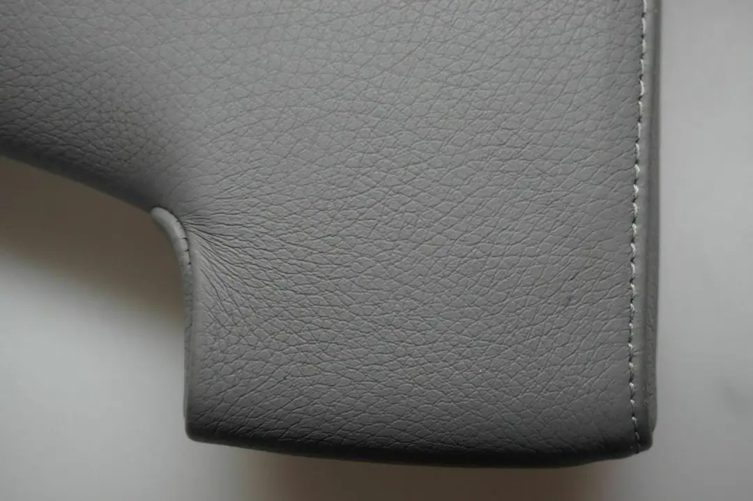 BMW 3 Series E90 E91 LCI Leather Cover Centre Console Armrest Grey Grau - SKU 7147212 - Part number 7147212