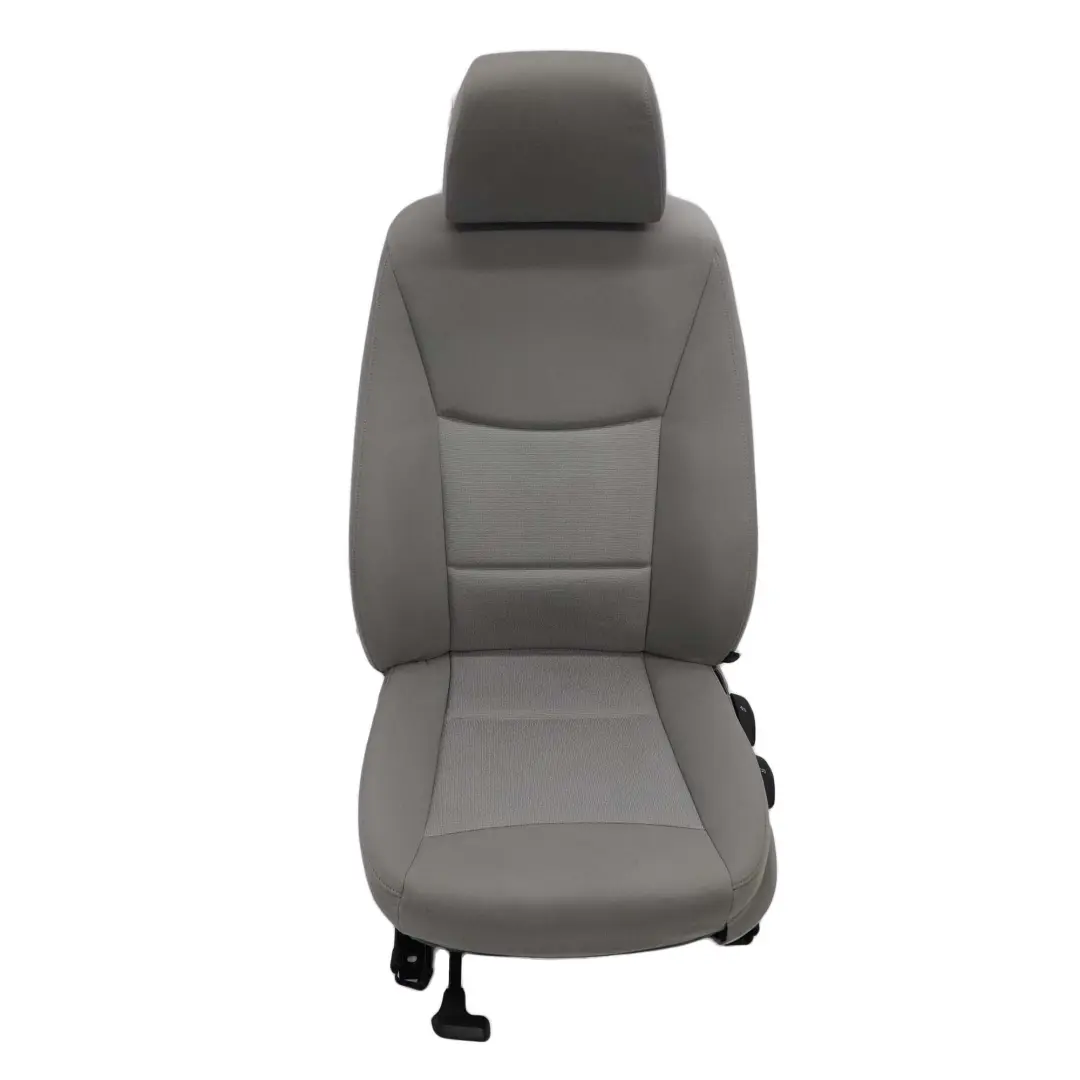 Fotel Lewy Przód Materiał Szary do BMW E90 E91 o numerze 7147680 BMW E90 E91 Fotel Lewy Przód Materiał Szary - SKU 7147679-2 - Numer Części 7147680